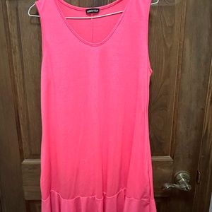 Neon pink dress
